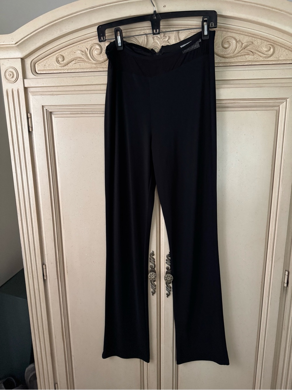 Versace Black Wide-Leg Pull-On Pants